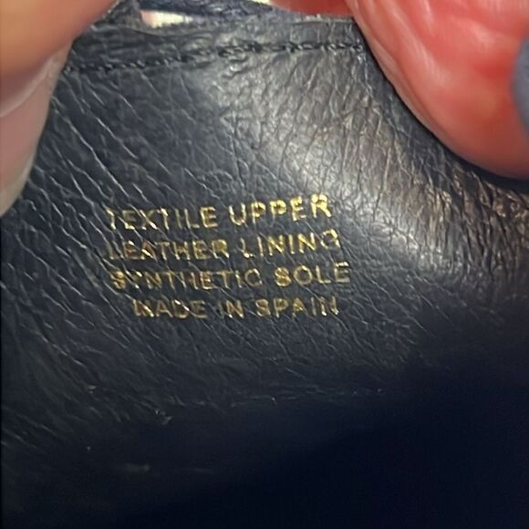 L’intervalle Blue Velvet Platform Wedge Lace Up Shoes Size 38‎ - Picture 16 of 16